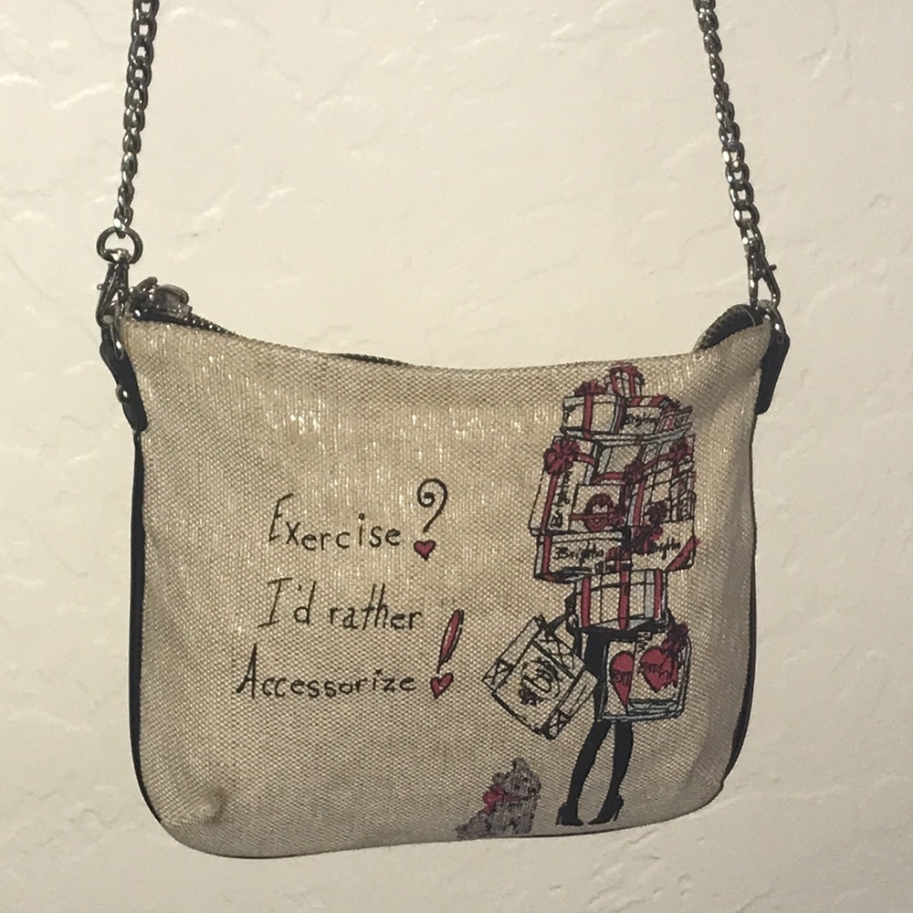 Brighton Scottie Tan Canvas With Fairy Dust Crossbody Bag